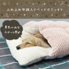 ふわふわ中綿入りベッドでぐっすり