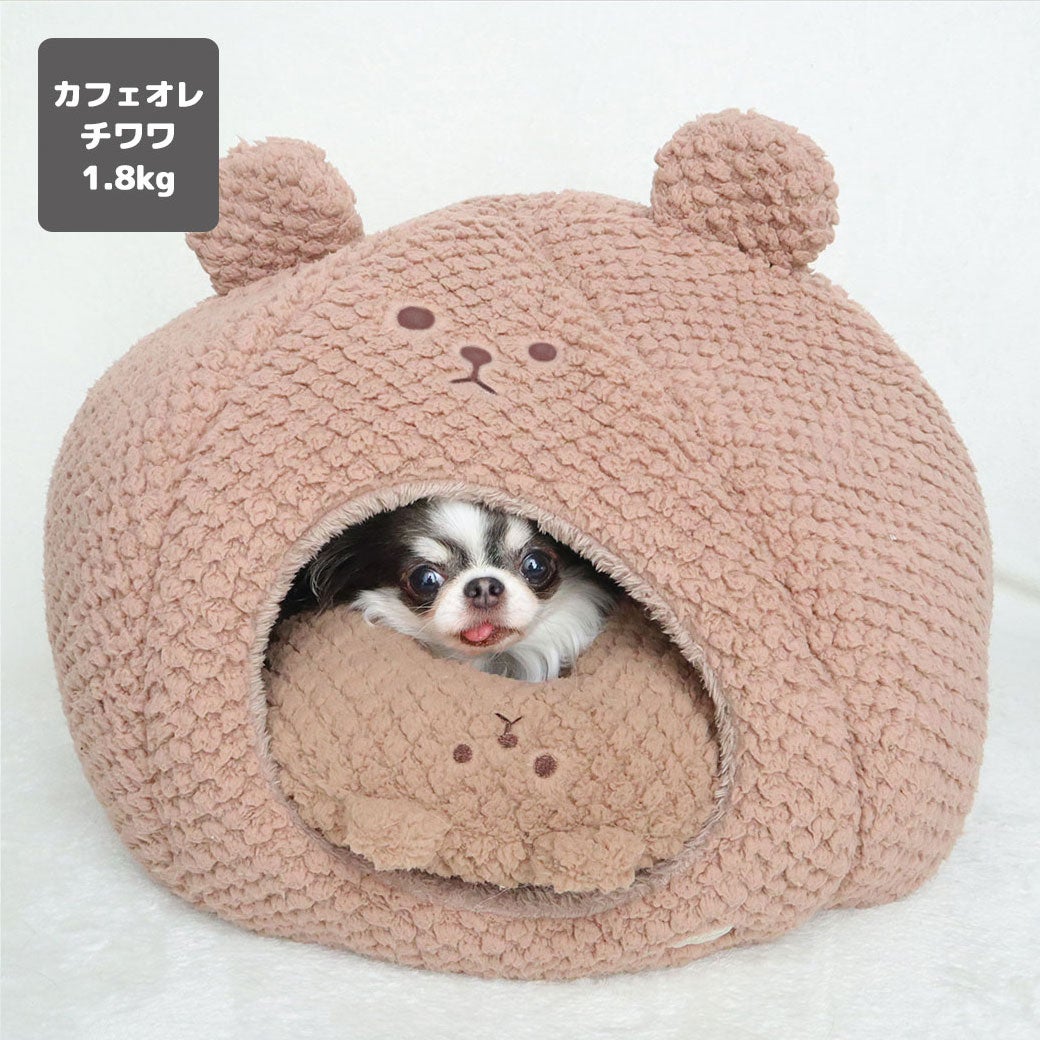 チワワ1.8kg(首18/胴29/丈17cm)の小真知ちゃんはカフェオレを使用