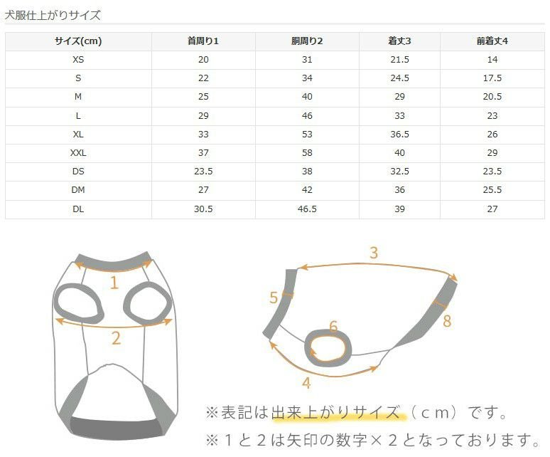 サイズ表
