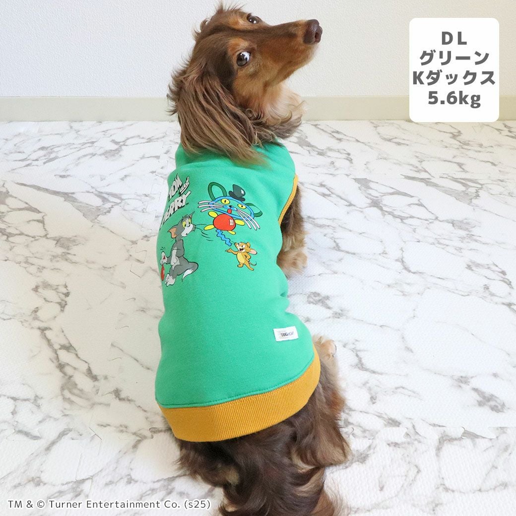 ●犬服●ハンドメイド 胴43 NO.598 iDog TOM and JERRY あったか裏起毛タンク アイドッグ-犬猫用品通販