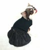チワワ1.7kg(首18/胴27.5/丈18cm)の小真知ちゃんはブラックのSを着用