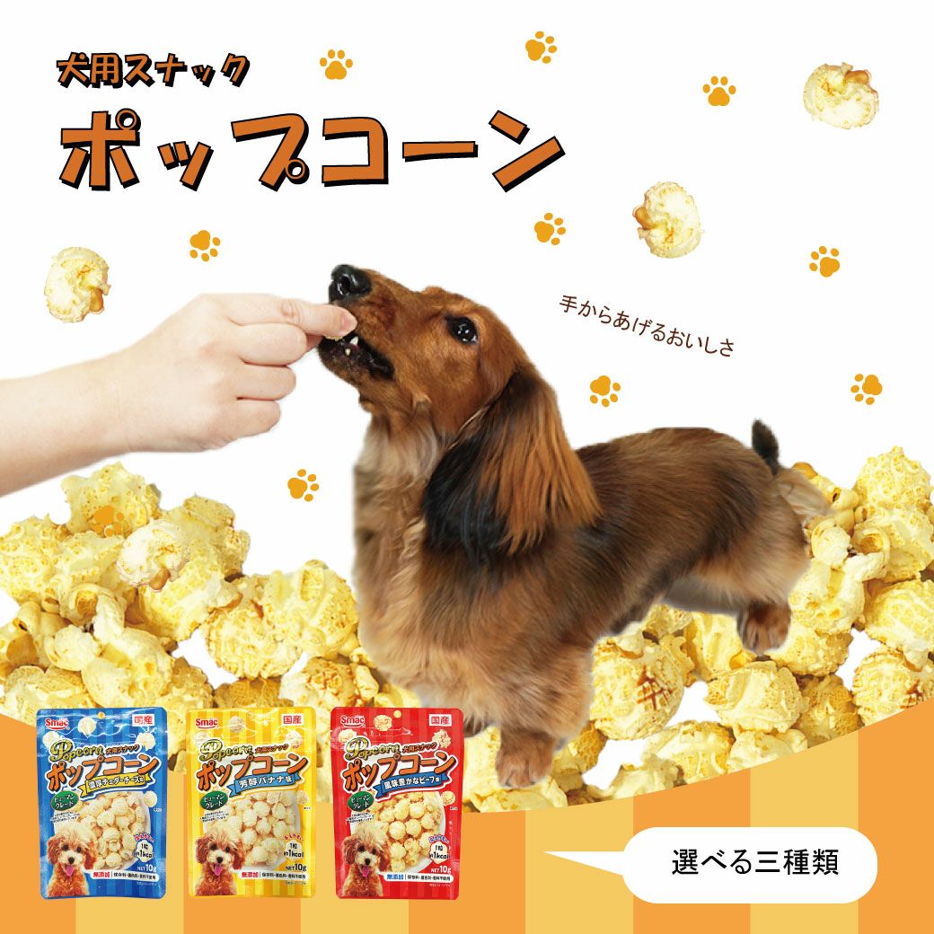 スマック/ポップコーン濃厚チェダーチーズ味 10g-犬猫用品通販