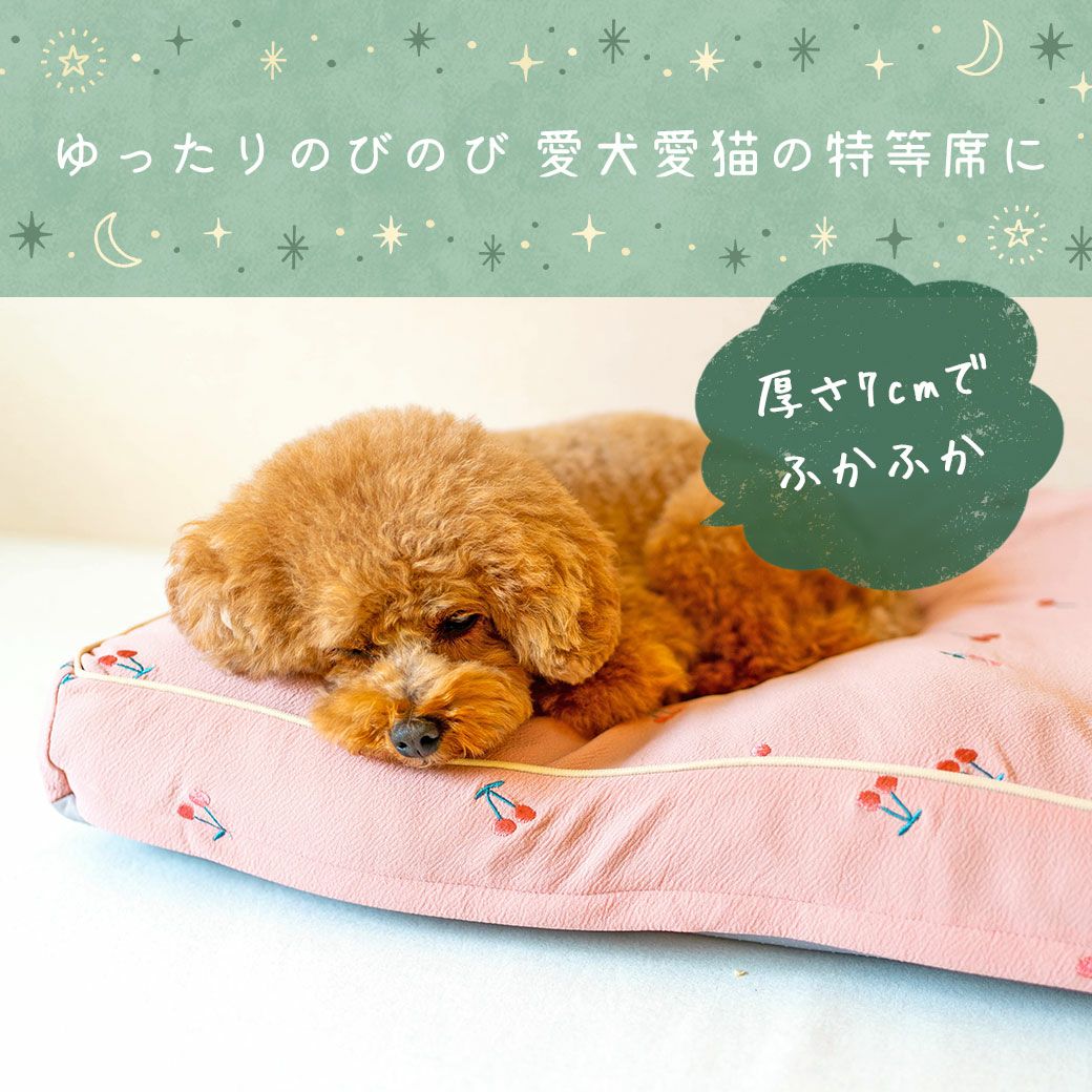 IDOG&ICAT iDog fleur チェリーのクッションベッド アイドッグ-犬猫