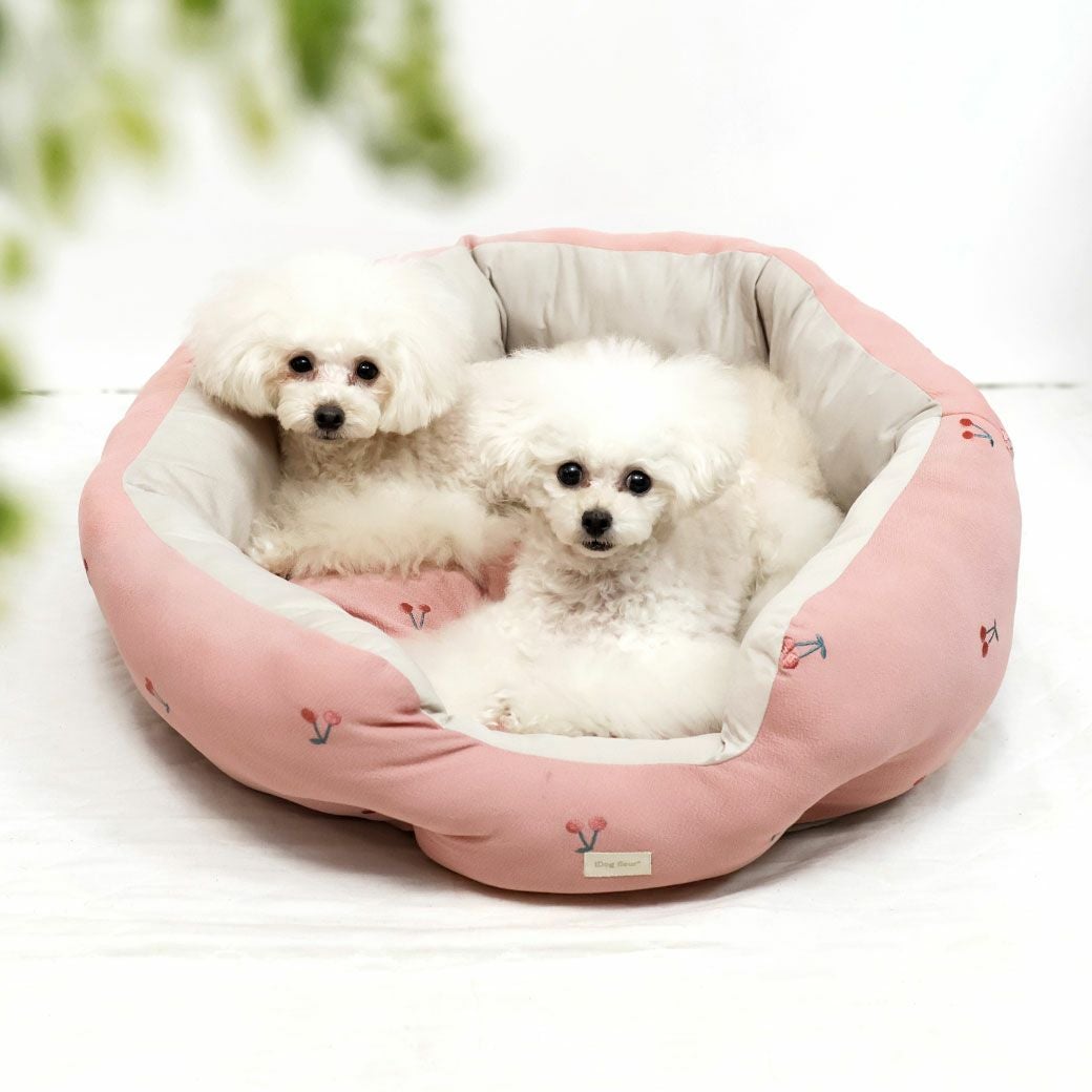 トイプー1.2kg(首15/胴26/丈19cm)のマユリちゃんとトイプー1.9kg(首17/胴29/丈22cm)のメリナちゃんはピンクを使用