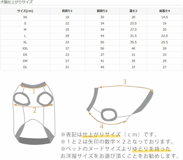 サイズ表