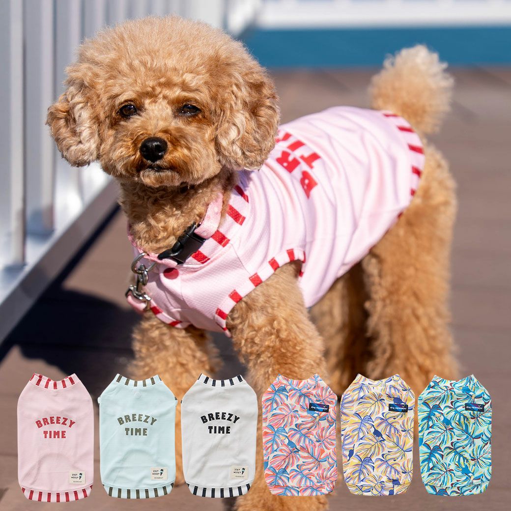 iDog COOL ME+MOSCAPE プリントタンク 冷感 ひんやり 防蚊 