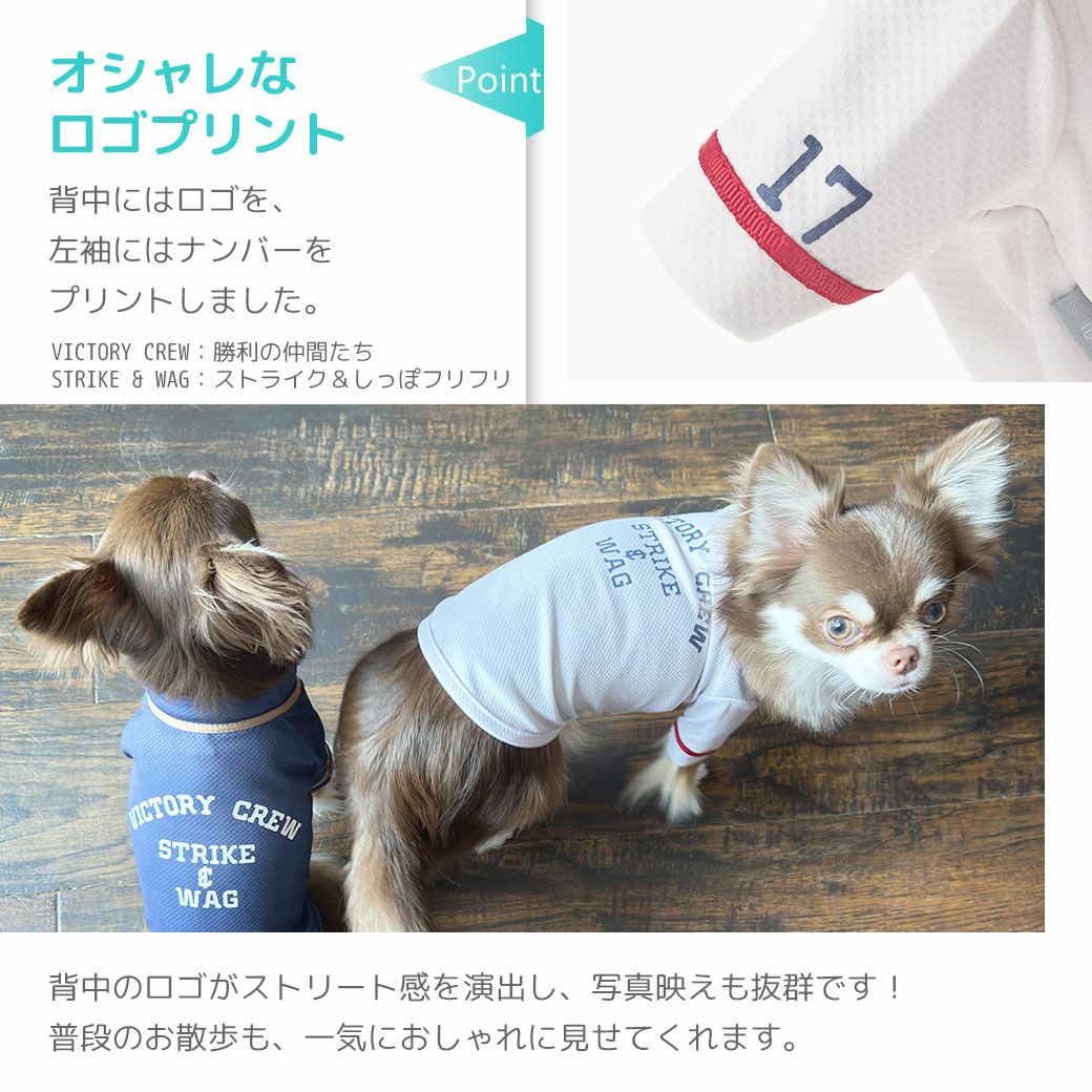 iDog COOL ME+MOSCAPE ベースボールシャツ 冷感 ひんやり 防蚊 アイ
