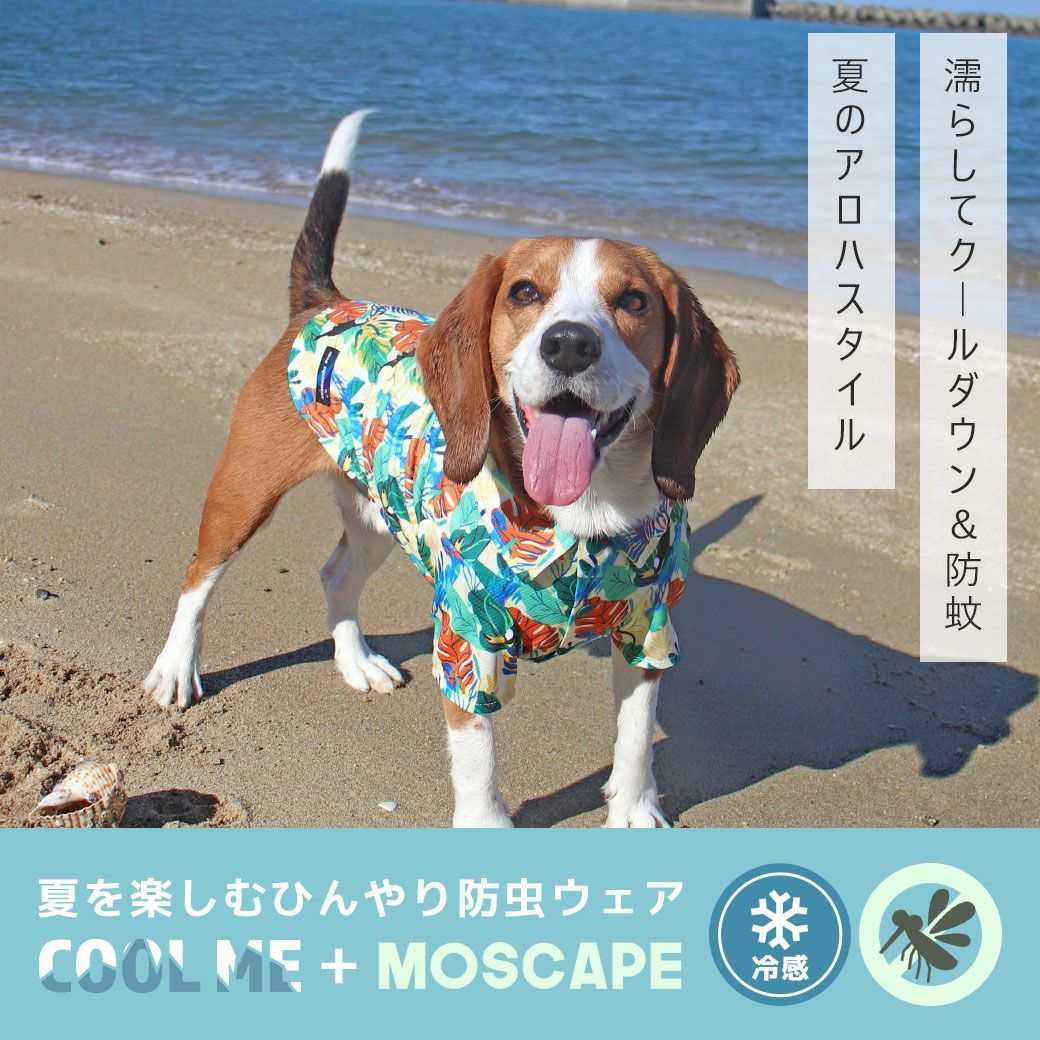 iDog IDOG EQUIPMENT COOL ME+MOSCAPE アロハシャツ 冷感 ひんやり