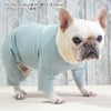 フレブル10.3kg(首38/胴56/丈34cm)のブランくんはシャドーブルーのFを着用