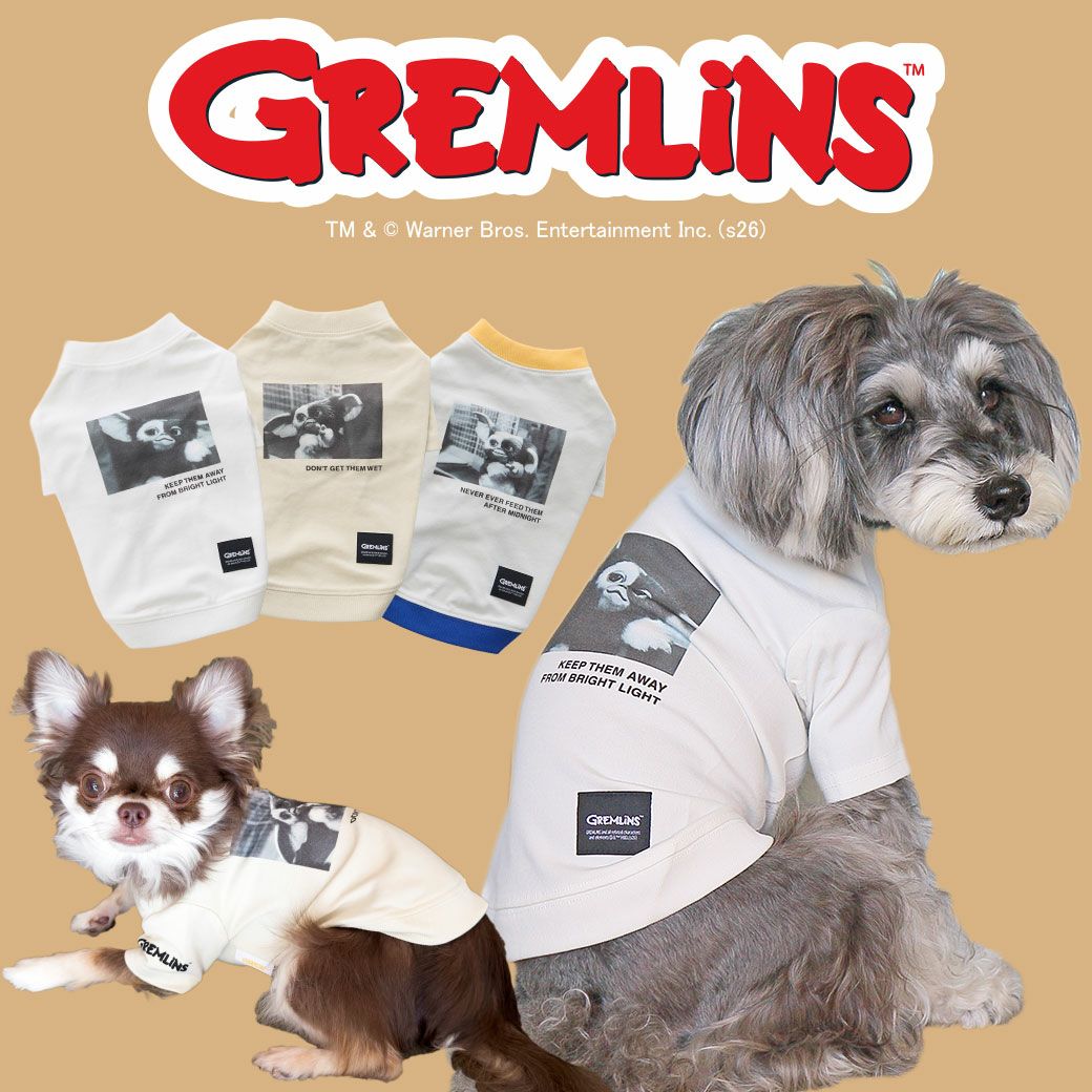iDog UVARMOR グレムリンフォトTシャツ 遮熱 UVカット 冷感 抗菌