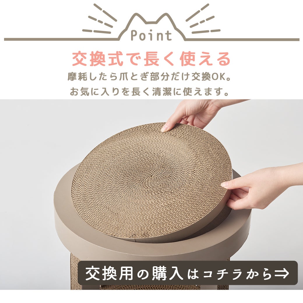 交換式で長く使える