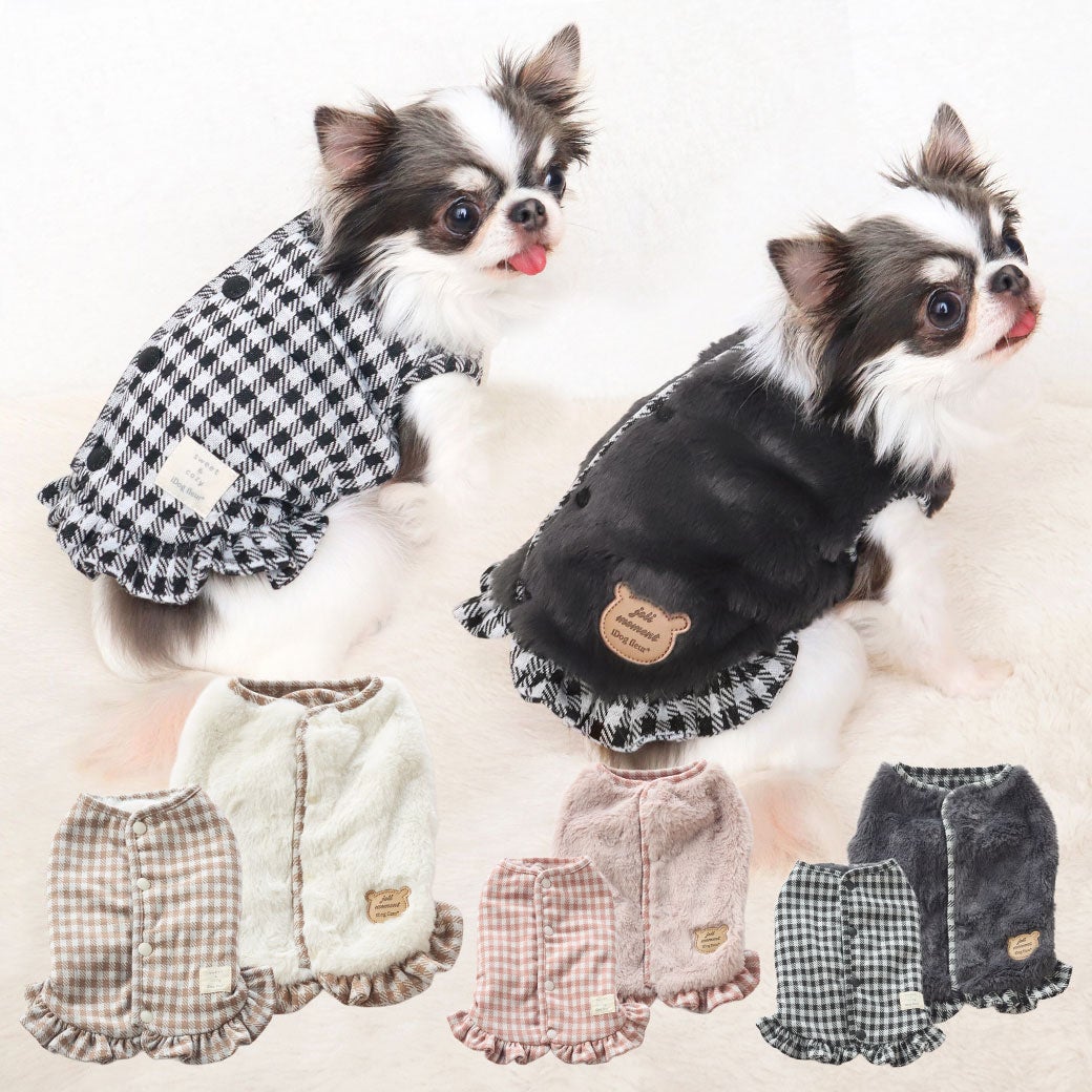 iDogfleurふわふわリバーシブルタンク