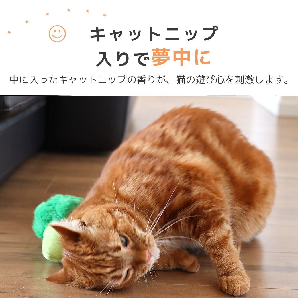 キャットニップ入りで夢中に
